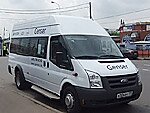 Бесплатный автобус Genser в пункт аренды автомобилей АрендаАвто-кра на Новорязанском шоссе